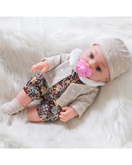 Cute 12 inch Soothing Baby Simulation Doll - Q12G-001C
