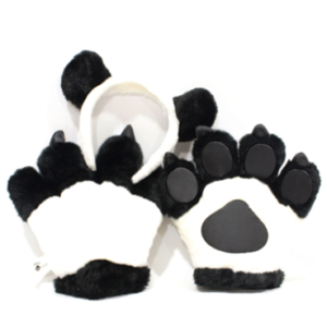 Panda Plush Claws and Headband Kit
