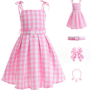 Barbie Movie Pink Plaid Dress Party Girl Costume - 121