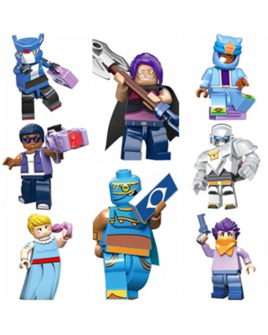 8 PCS Brawl Stars Building Blocks - Season 1