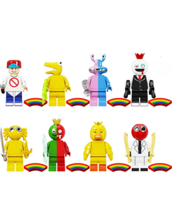 8 PCS Rainbow Friends Building Blocks KF6183