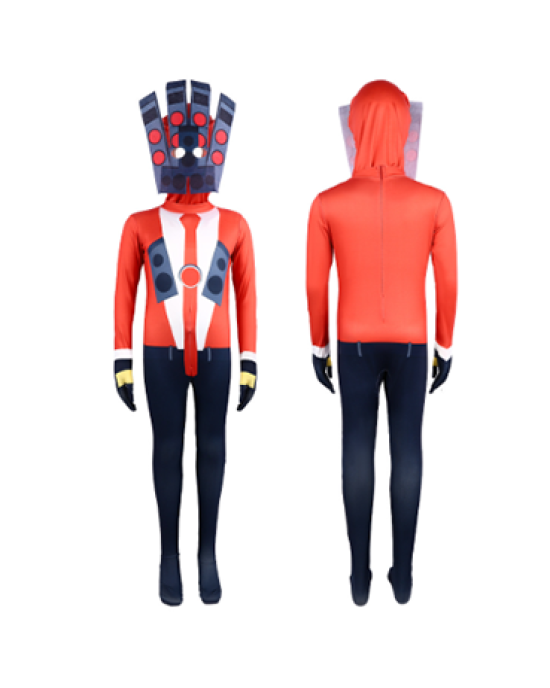 Titan Speakerman Skibidi Toilet Costume Jumpsuit