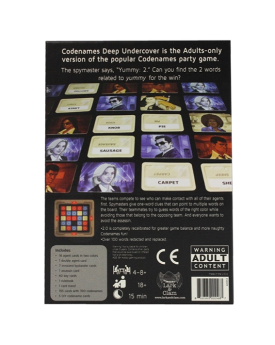 Codenames: Deep Undercover Edition Board Game