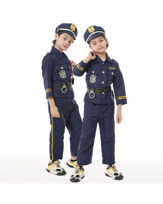 Police Officer Cop Costume for Kids 