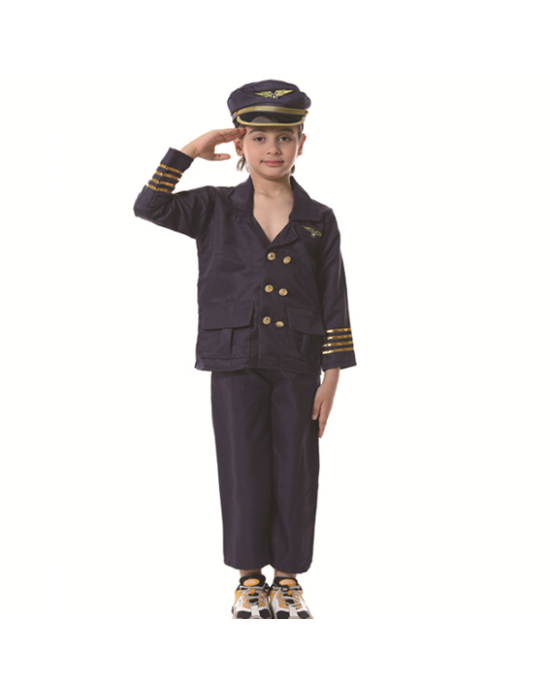 Navy Airline Pilot Costume for Kids 