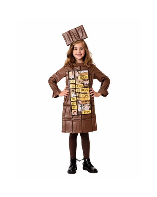 Kids Chocolate Bar Cosplay Charlie & Chocolate Factory Costume