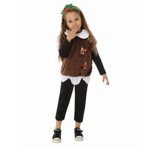 Kids Christmas Chocolate Cosplay Costume