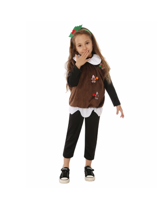 Kids Christmas Chocolate Cosplay Costume