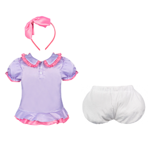 Kids Disney Daisy Duck Cosplay Costume Summer