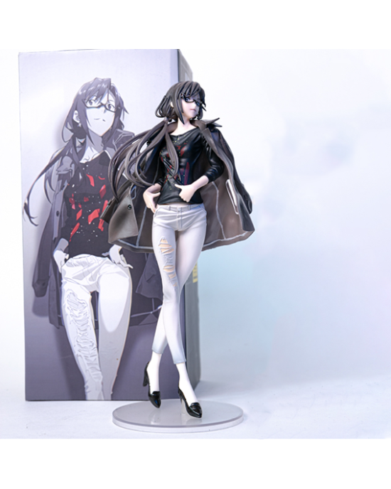 Neon Genesis Evangelion Mari Makinami Illustrious Grey Color Action Figure 