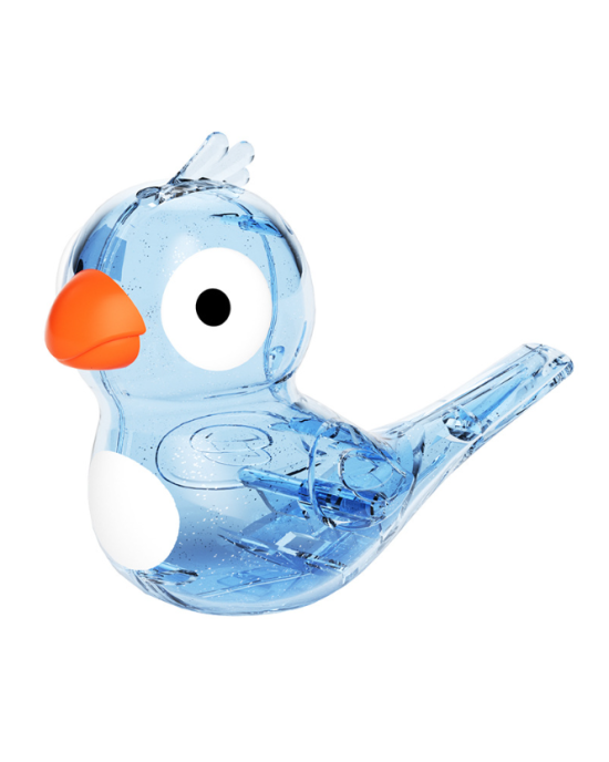 2 Pcs Warbling Bird Water Whistle Toys 