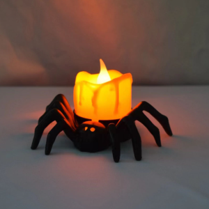 5 Pcs Spooky Halloween LED Spider Candle Light 5 Pcs Spooky Halloween LED Spider Candle Light