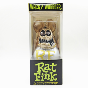 Funko Metallic Rat Fink Wacky Wobbler Figure - Gold
