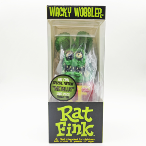 Funko Metallic Rat Fink Wacky Wobbler Figure - Green