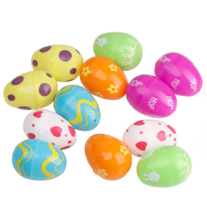 2.25” Fillable Easter Eggs 12Pcs Empty Plastic Eggs  2.25” Fillable Easter Eggs 12Pcs Empty Plastic Eggs
