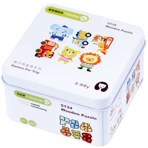Games for Trip Puzzle Wooden Building Blocks Kids Learning Toys