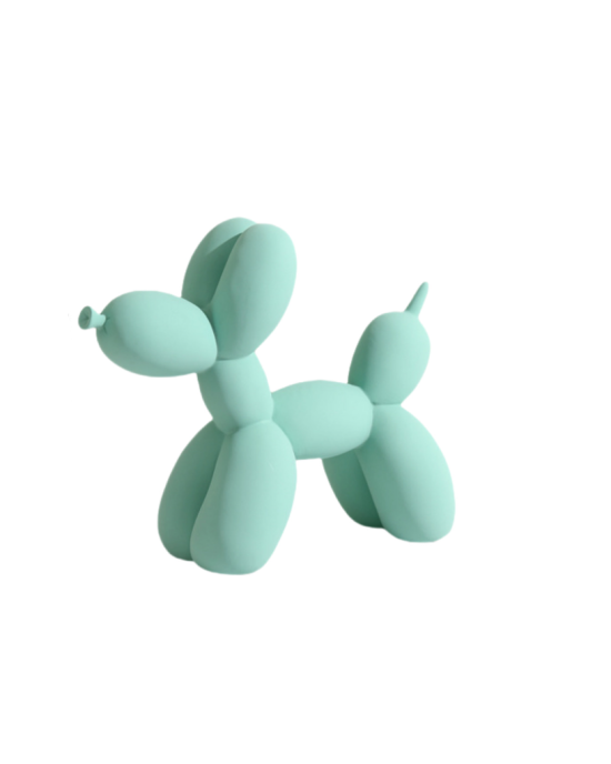 Cute Balloon Dog Statue Crafts Living Room Desktop Decorations - Mint