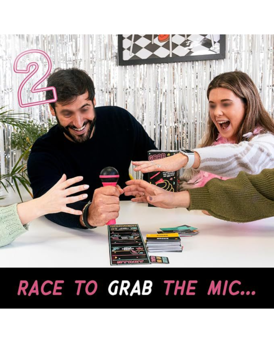 Lucky Egg Exciting Grab The Mic The Family Karaoke Game Board Game for Bad Singers
