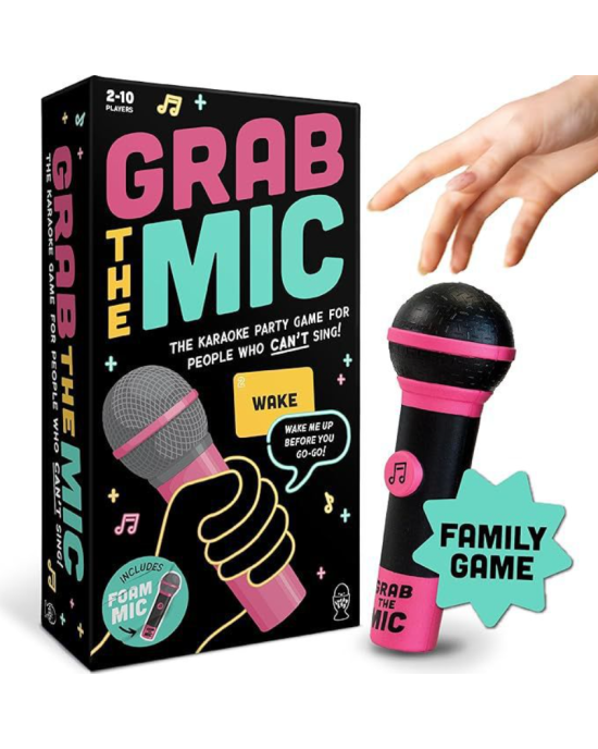 Lucky Egg Exciting Grab The Mic The Family Karaoke Game Board Game for Bad Singers