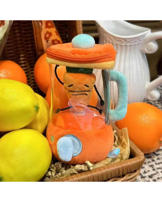 6 Inches Fun Drawstring Rotating Plush Carrot Juicer Pull String Toys