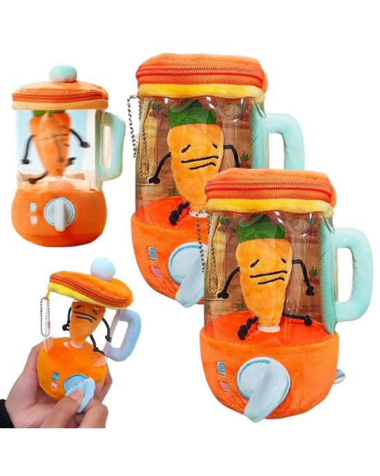 6 Inches Fun Drawstring Rotating Plush Carrot Juicer Pull String Toys