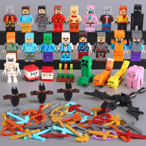Minecraft Building Blocks Action Figures Full Set