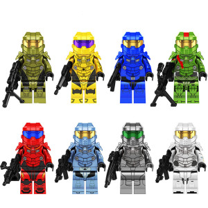Halo Warrior Series Block Figure Set Of 8 KF6043