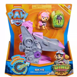 Paw Patrol Dino Rescue Deluxe Vehicle Figure Toy Set - Skye