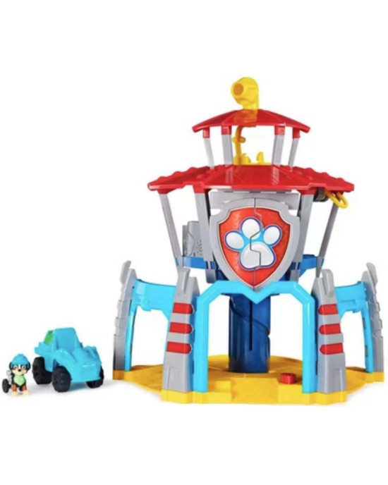 Paw Patrol Dino Rescue Dinosaur Tower Figure Toy Set With Rex