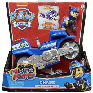 Paw Patrol Moto Pups Deluxe Vehicle Figure Toy Set - Chase