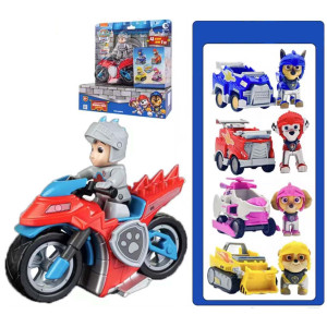 Paw Patrol Rescue Knights Series Pull-back Vehicle - Ryder With Random Another One
