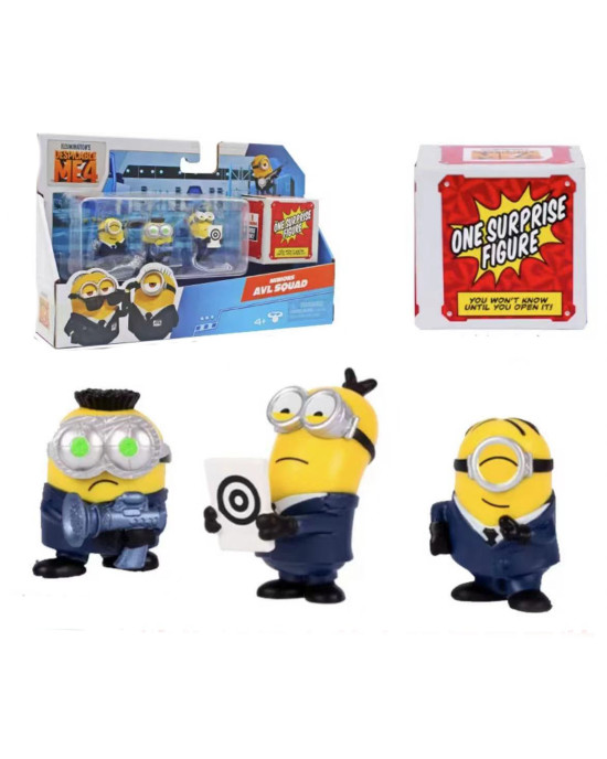 Despicable Me 4 Series Toy Figure Set - Minions Avl Squad