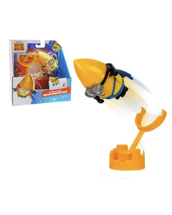 Despicable Me 4 Series Toy Figure Set - Mega Minions Gus Launch Crash