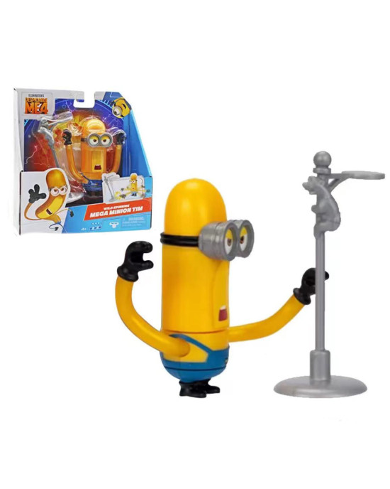 Despicable Me 4 Series Toy Figure Set - Mega Minions Tim Wild Spinning