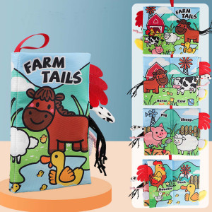 Baby Cloth Books - Farm Tails
