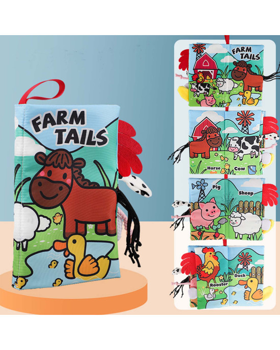 Baby Cloth Books - Farm Tails