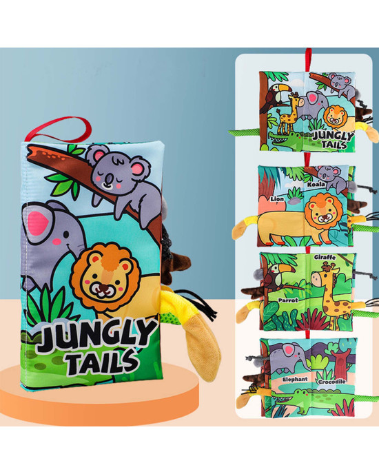 Baby Cloth Books - Jungel Tails