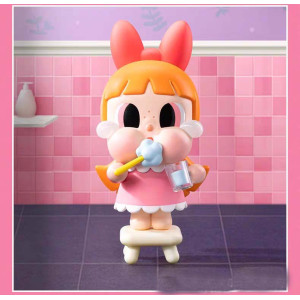 POP MART The Powerpuff Girls Series Toy Figure Set - Brushing Teeth Blossom