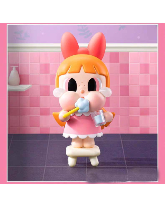 POP MART The Powerpuff Girls Series Toy Figure Set - Brushing Teeth Blossom