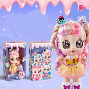 Delicate Sweet Dessert Doll 2 With Sweet Cone Mystery Box - Golden Yellow