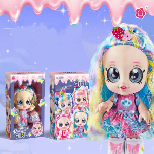 Delicate Sweet Dessert Doll 2 With Sweet Cone Mystery Box - Blue