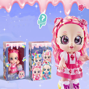 Delicate Sweet Dessert Doll 2 With Sweet Cone Mystery Box  - Red