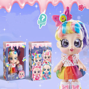 Delicate Sweet Dessert Doll 2 With Sweet Cone Mystery Box  - Iridescent Violet