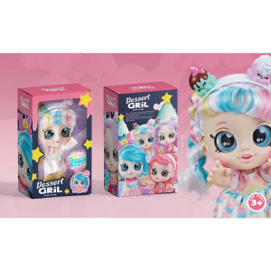Delicate Sweet Dessert Doll With Sweet Cone Mystery Box - White
