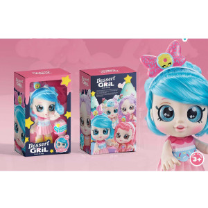 Delicate Sweet Dessert Doll With Sweet Cone Mystery Box - Blue