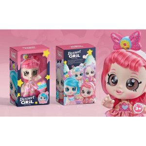 Delicate Sweet Dessert Doll With Sweet Cone Mystery Box - Pink